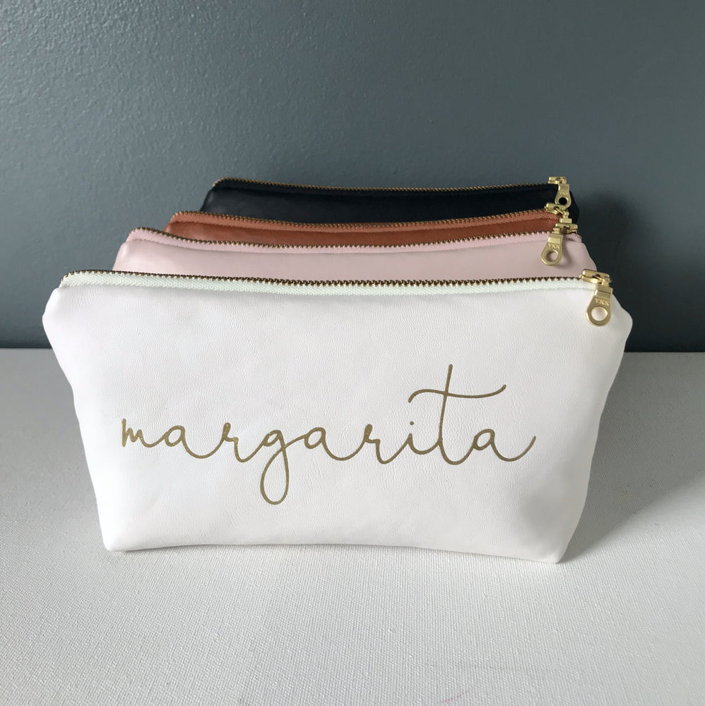 Personalized Name Bag | Blush + Gold