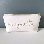 Personalized Name Bag | White + Gold