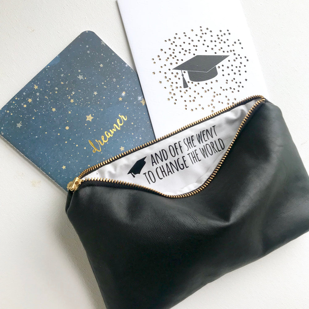 Graduation | Off She Went | Faux Leather Bag