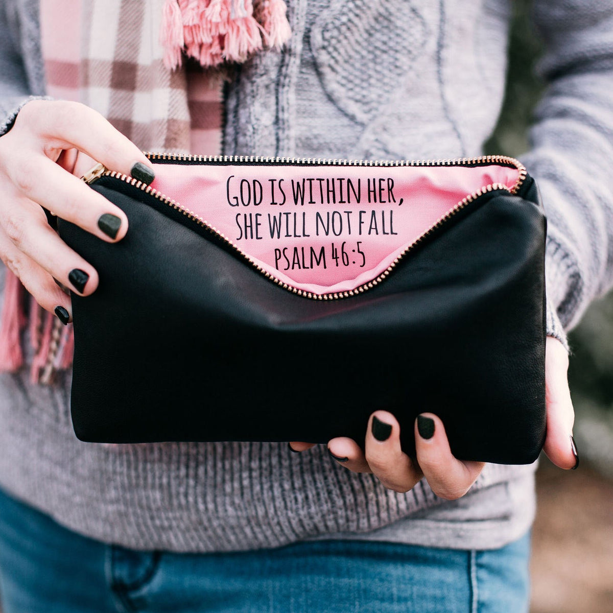 God is Within Her | Faux Leather Bag