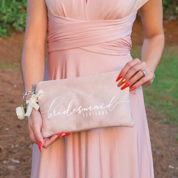 BRIDAL CLUTCH ROSE | Personalized
