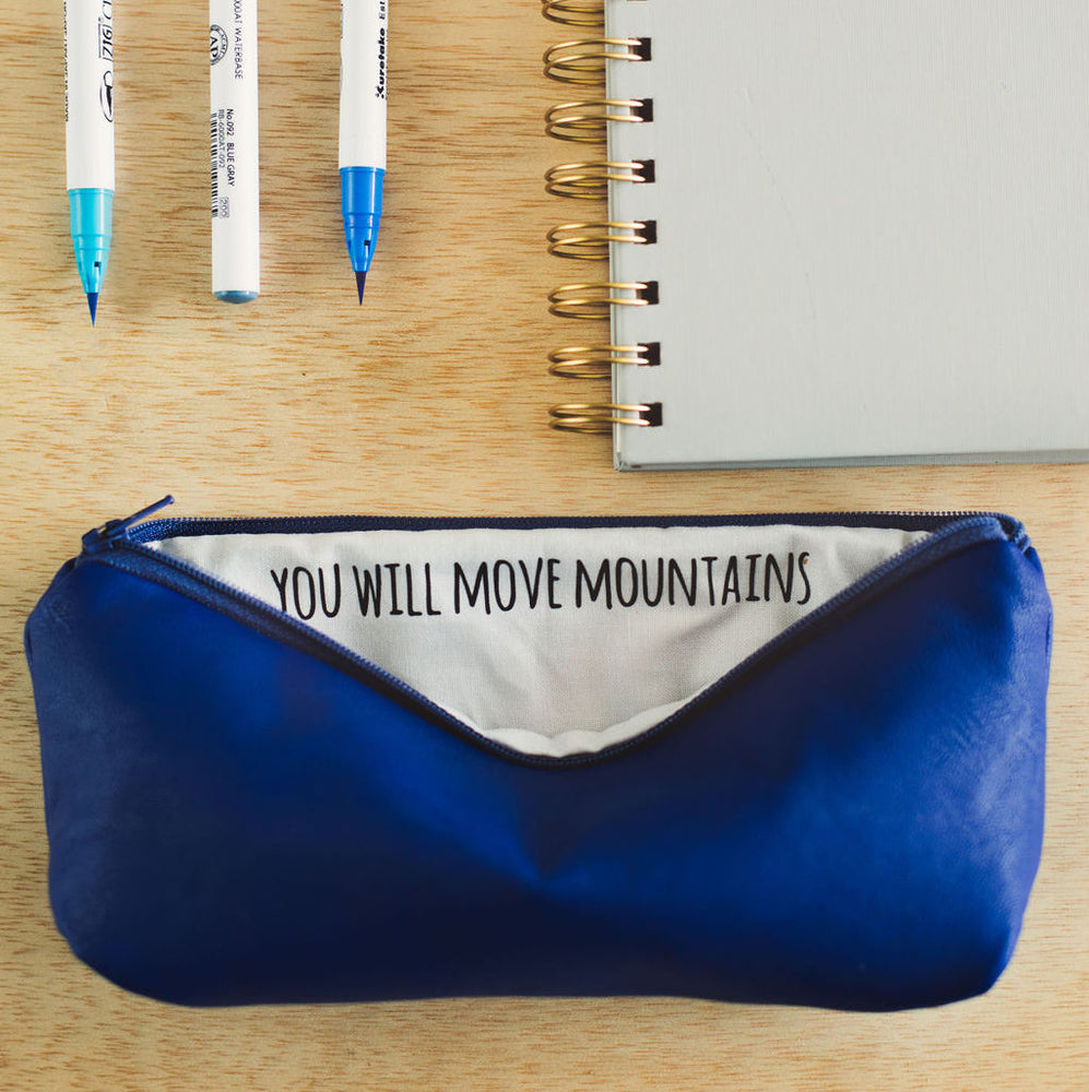 Girls Who Write Are Dangerous | Faux Leather Pencil Bag