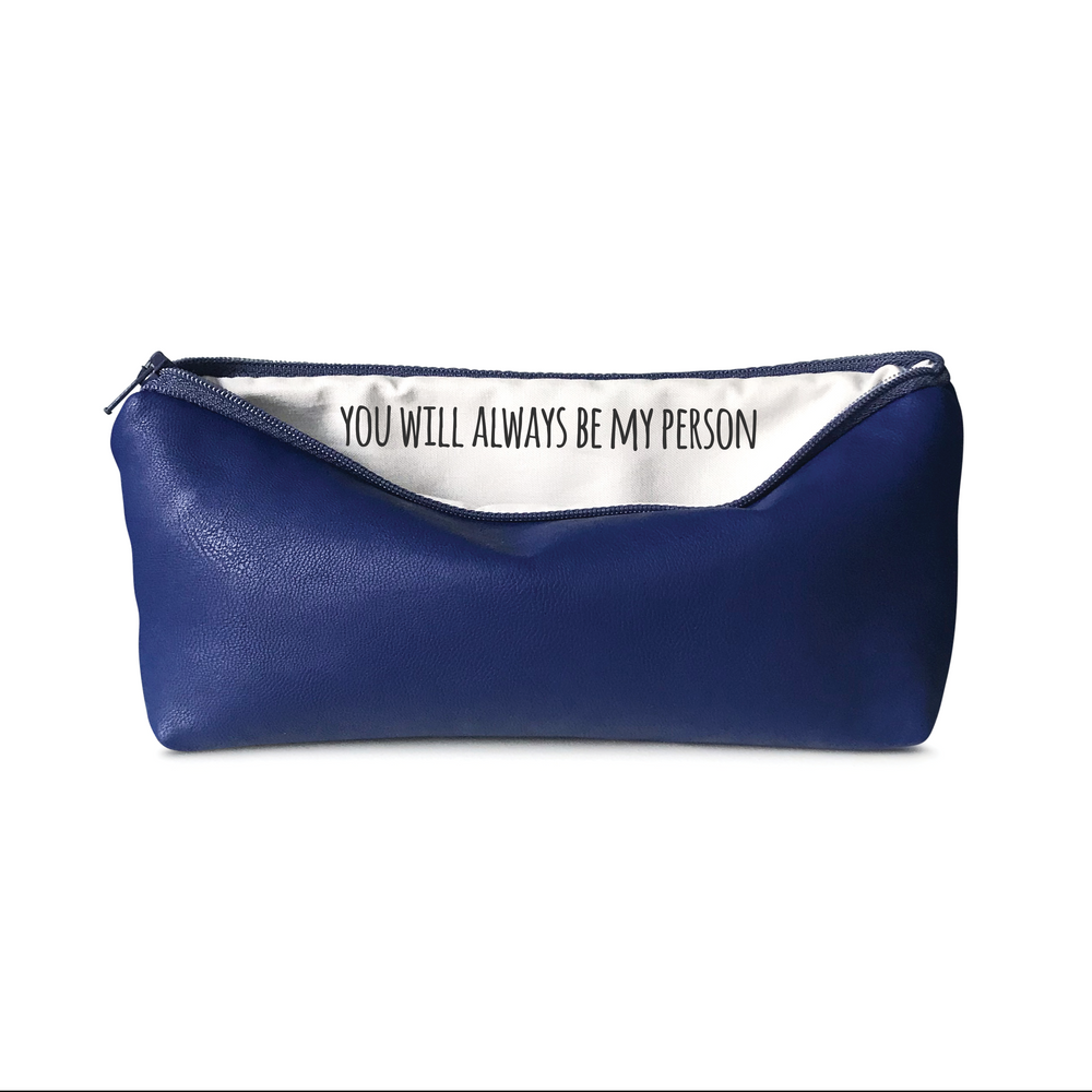 Always Be My Person | Faux Leather Pencil Bag