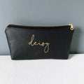 Personalized Name Bag | Black + Gold