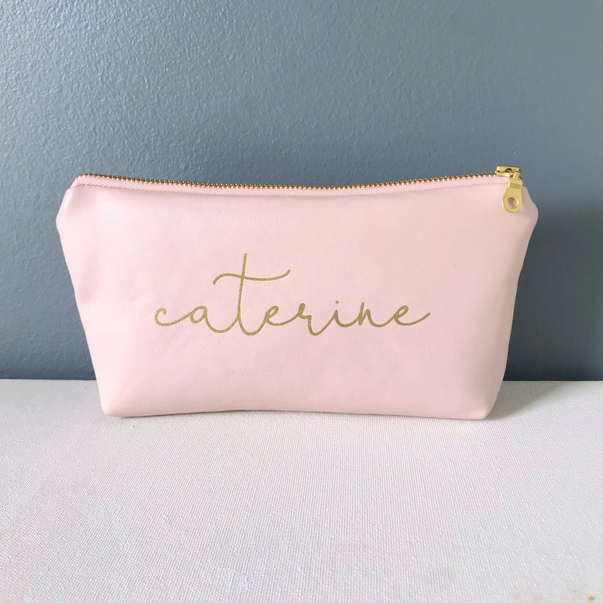 Personalized Name Bag | Blush + Gold