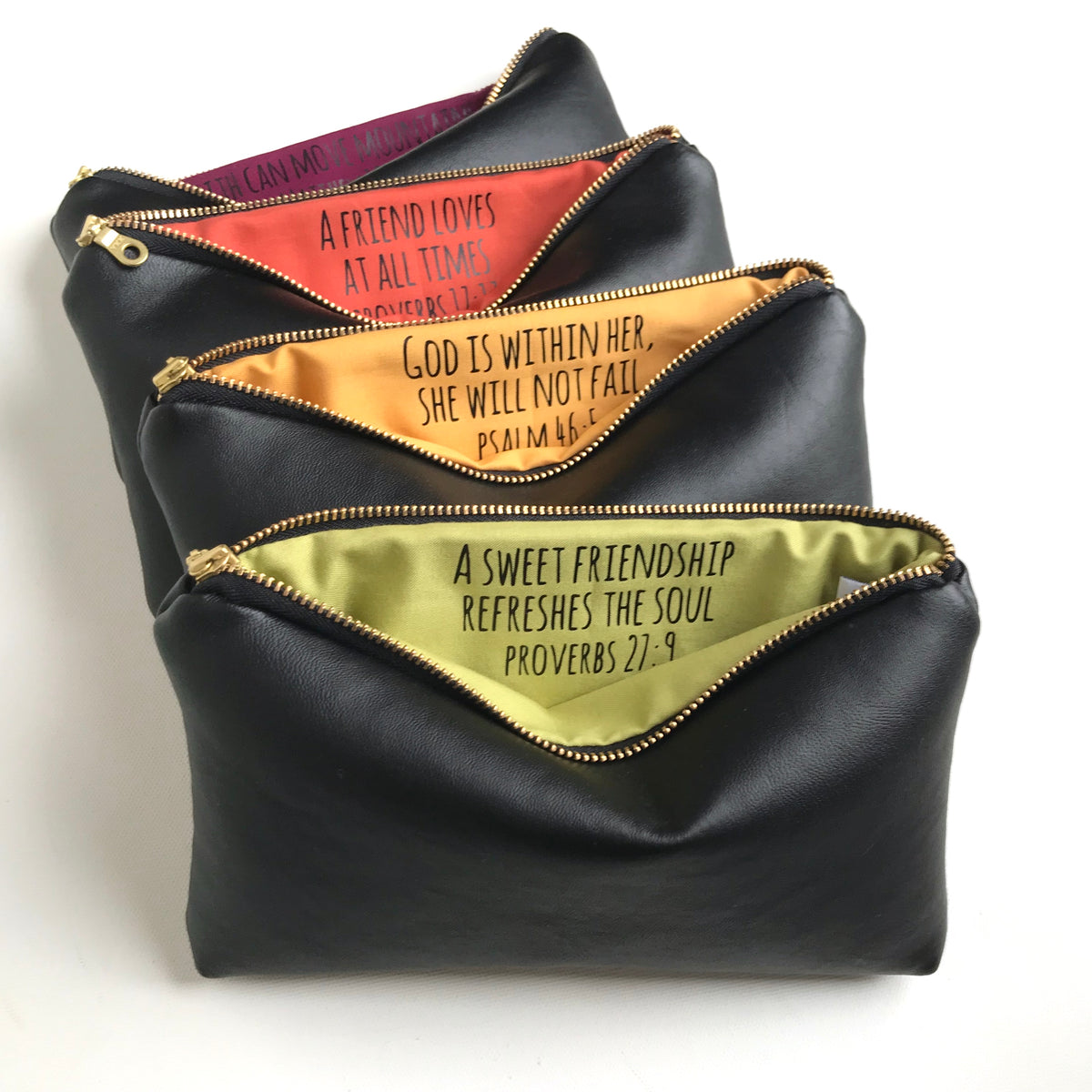 Faith Moves Mountains | Faux Leather Bag