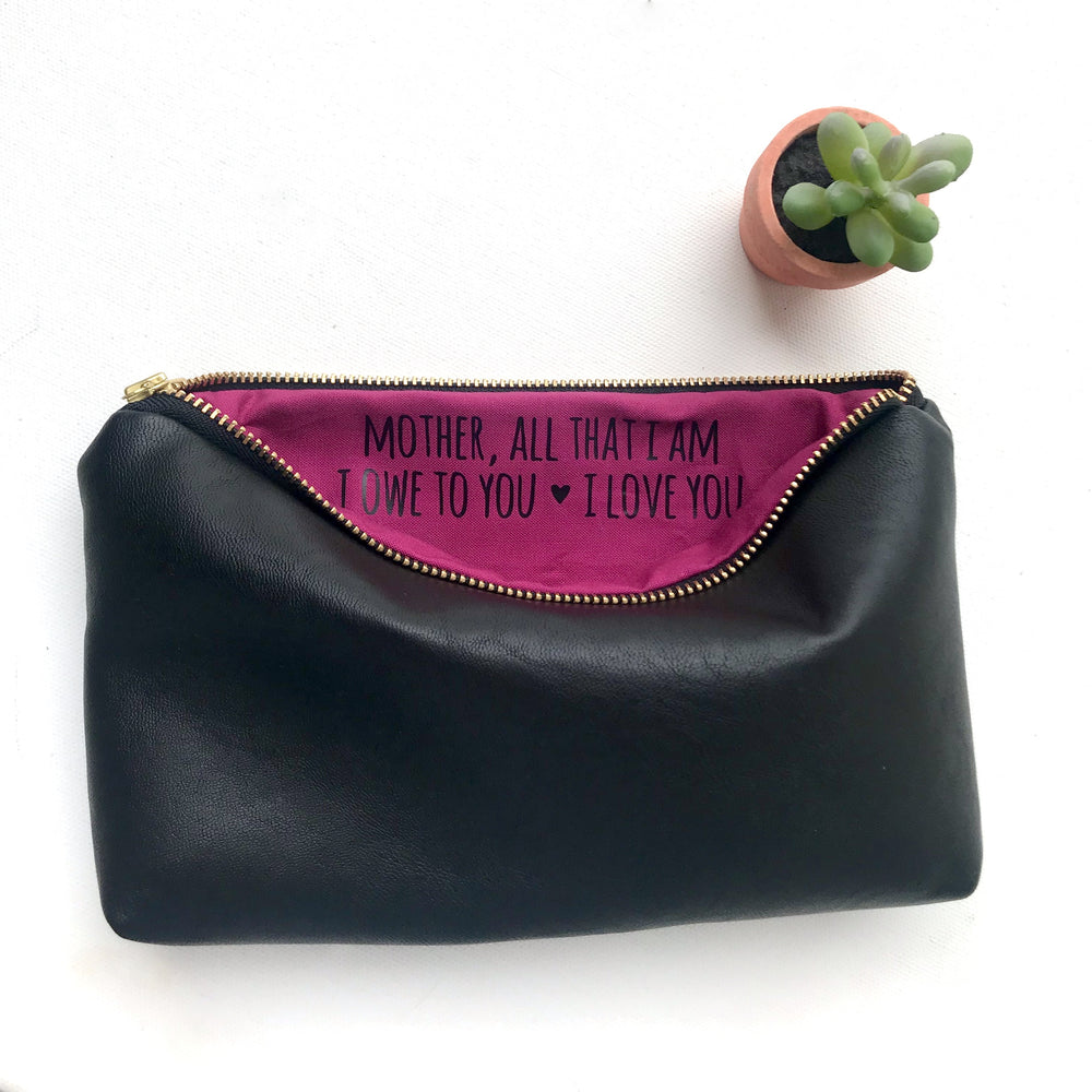 Personalized Message Clutch Bag