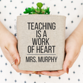 Work of Heart | Desk Bin | Personalized