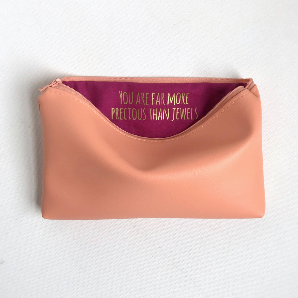 Vinyl Makeup Bag with Hidden Message