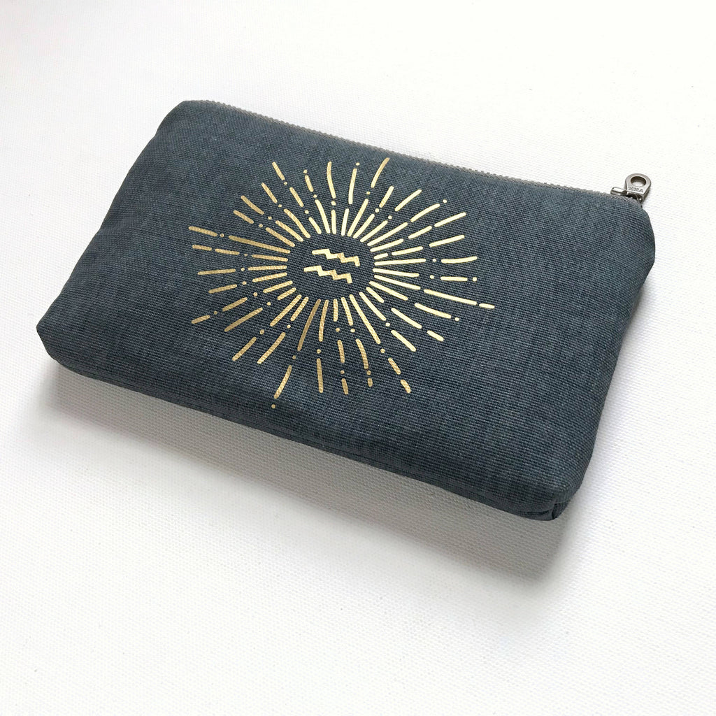 Durable Canvas Zipper Zodiac Bag