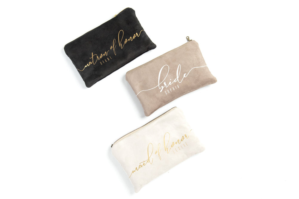BRIDAL CLUTCH TAUPE | Personalized